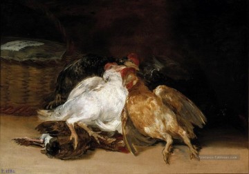 Oiseaux morts Francisco de Goya Peinture à l'huile